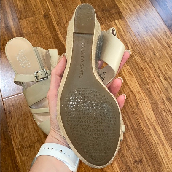 Franco Sarto Wedge Sandals - 10 - Picture 4 of 5